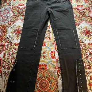 Allen B Schwartz NEW Black Size 12 Smoke Washed Jeans